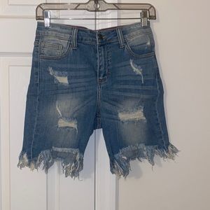 Denim shorts